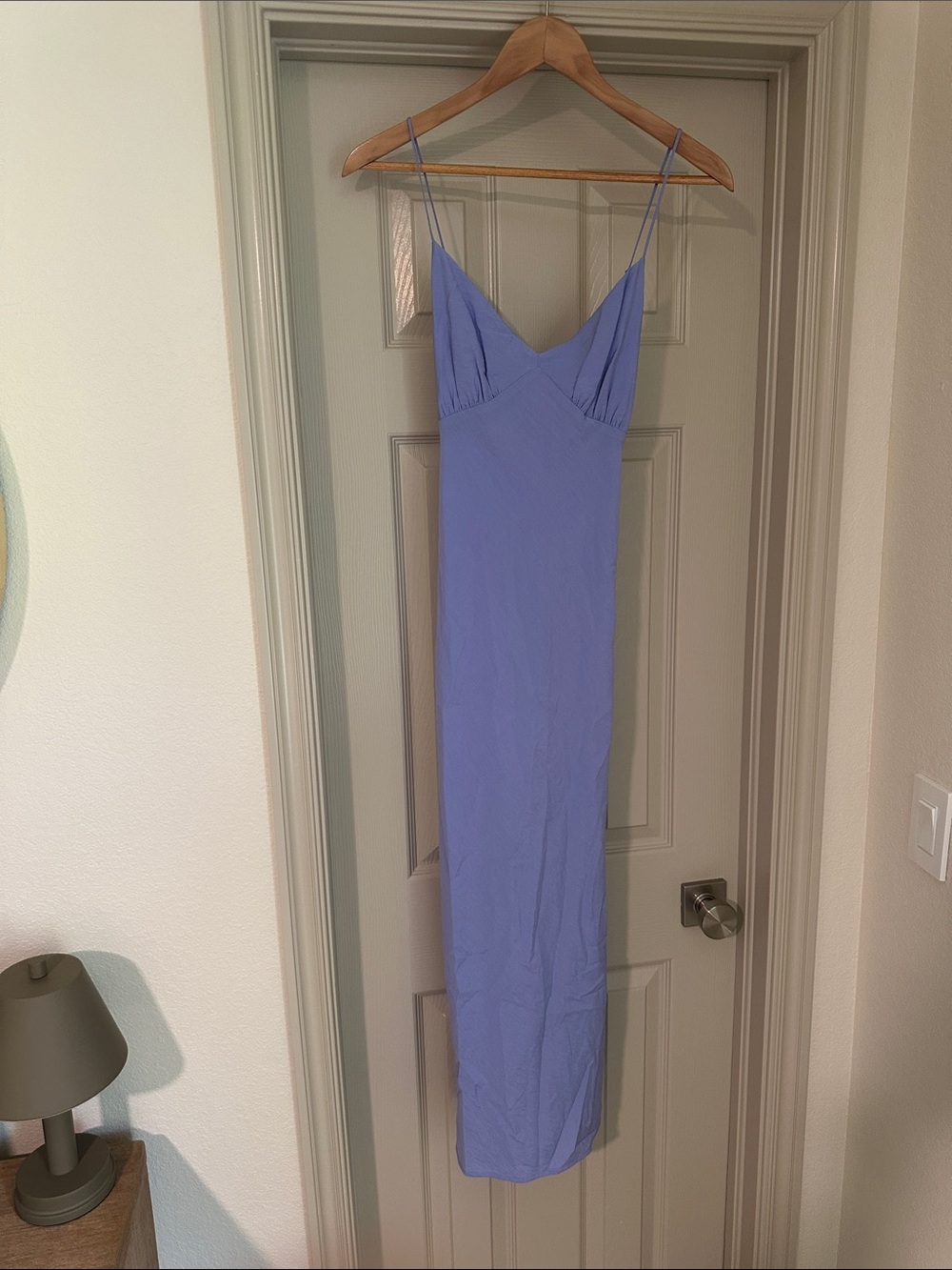 Madewell Lilac Slip Dress with Cross Straps